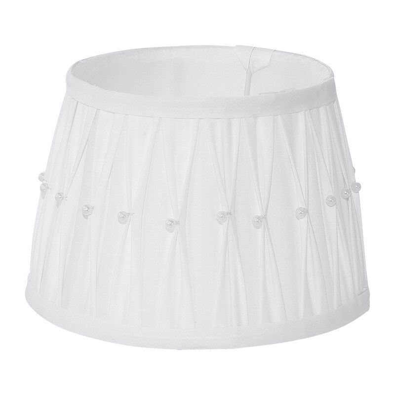 Látkové rustikální stínidlo na lampu bílé, Noah