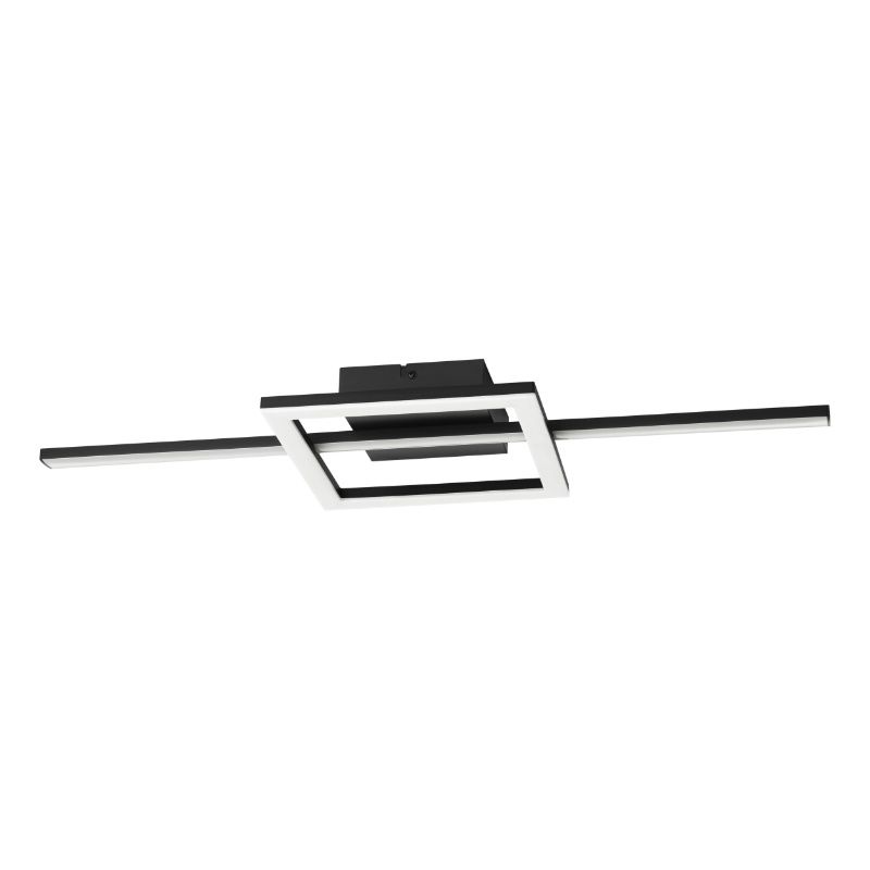 Plastové moderní stropní svítidlo černé, Xam, 19,5W, LED white switch