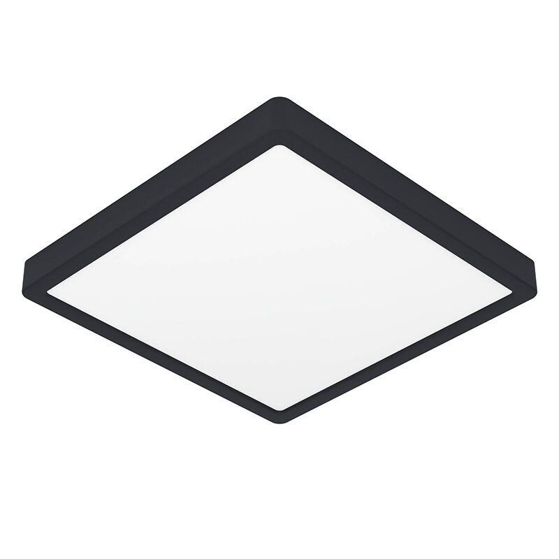 Ocelové stropní světlo černé, Geraldo, 20,5W, LED 3000 K