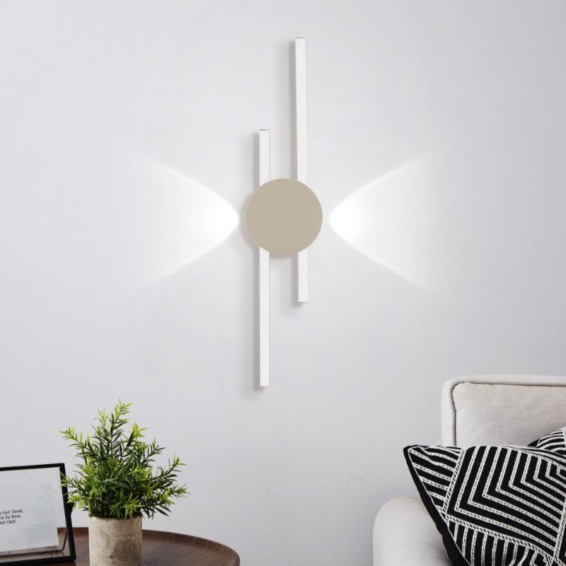 Hliníkové designové nástěnné světlo hnědé, Vixa, 20W, LED 3000 K Hliníkové designové nástěnné světlo hnědé, Vixa, 20W, LED 3000 K