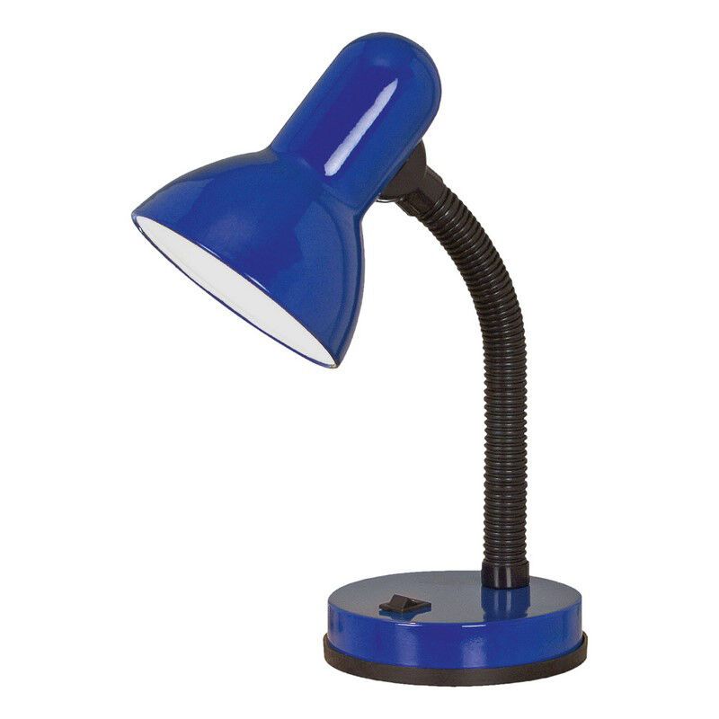 Plastová stolní lampa do dětského pokoje modrá, Granza, s vypínačem