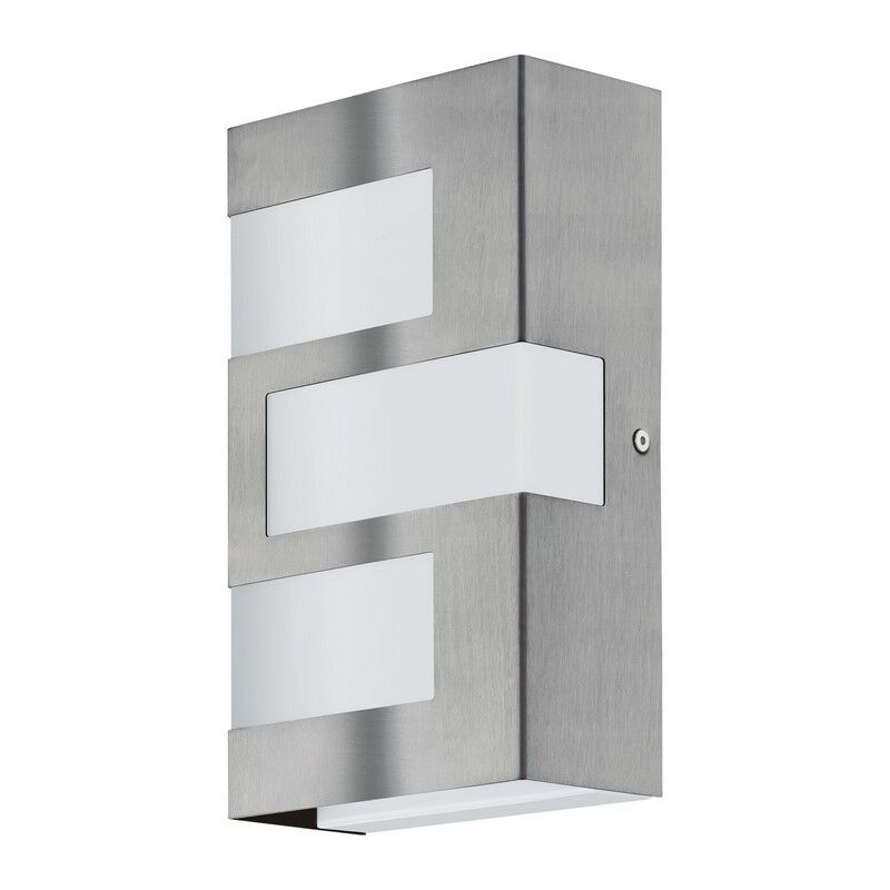 Plastové moderní venkovní světlo stříbrné, Maegan, 3W, LED 3000 K, IP44