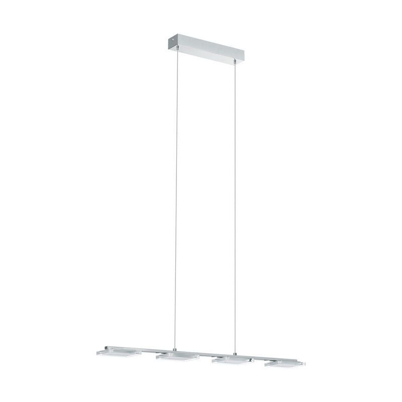 Plastové moderní závěsné světlo chromové, Pace, 5W, LED 3000 K