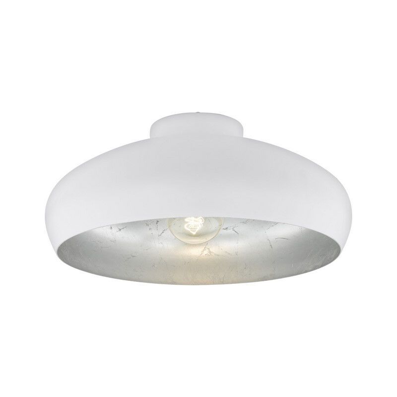 Kovové industriální stropní světlo bílé, Egine
