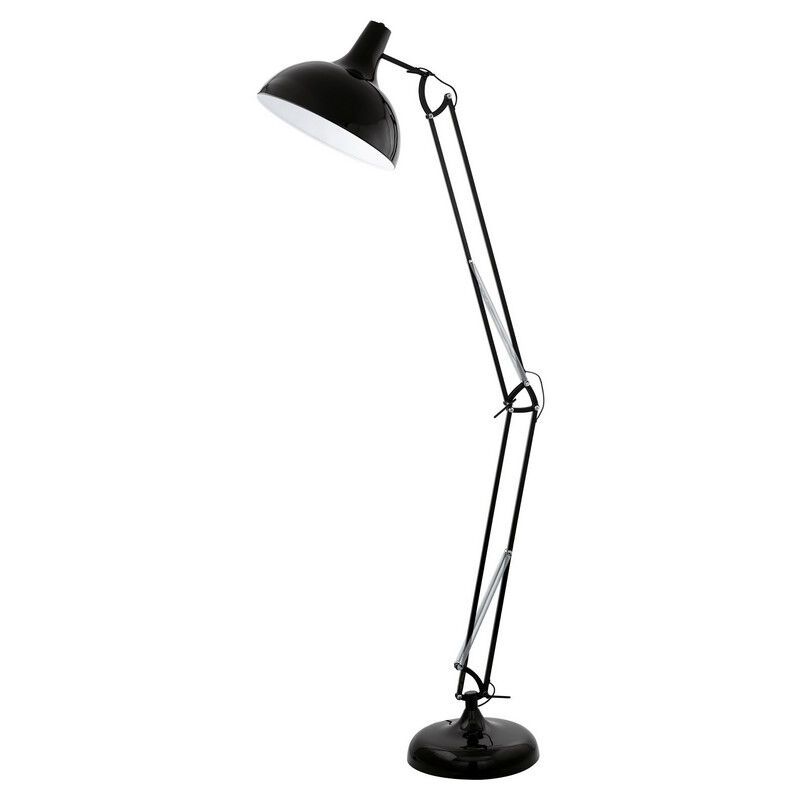 Kovová industriální stojací lampa černá, Josha, s vypínačem Kovová industriální stojací lampa černá, Josha, s vypínačem