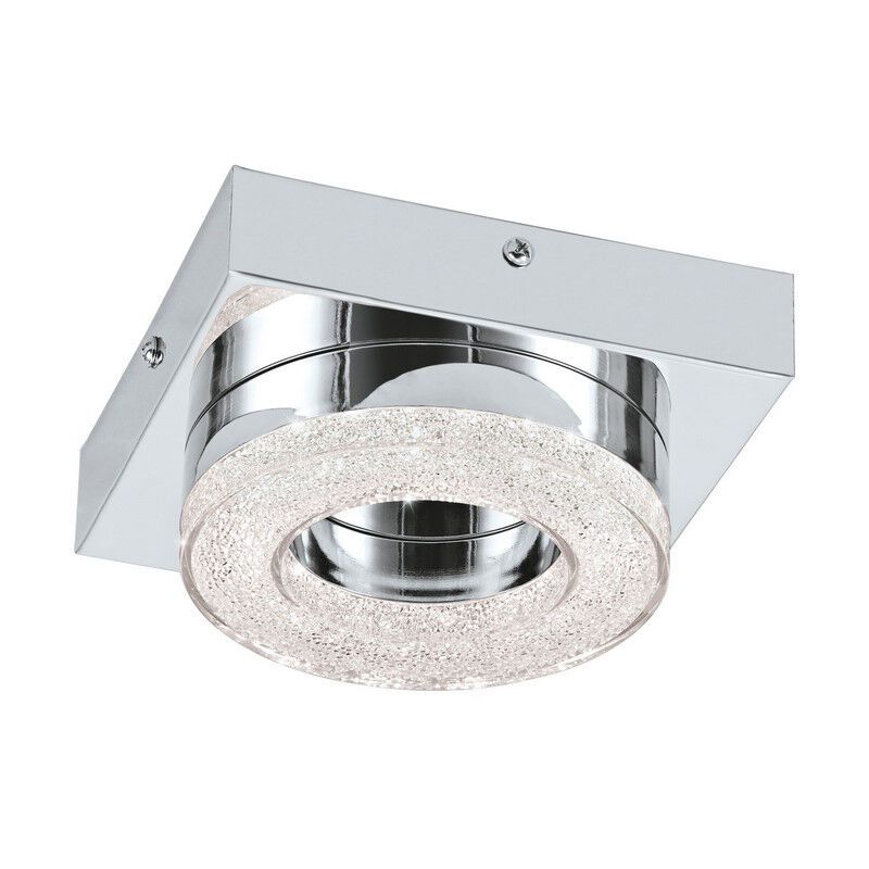 Plastové moderní nástěnné světlo chromové, Arjo, 4W, LED 3000 K