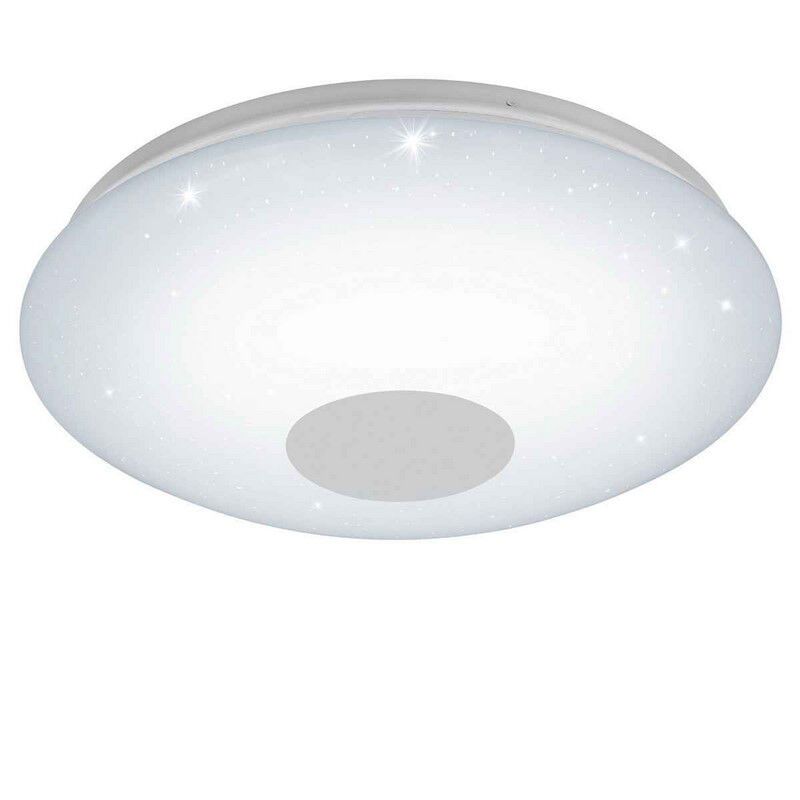 Plastové stropní svítidlo bílé, Barbera, 30W, LED nastavitelný od teplé po studenou bílou