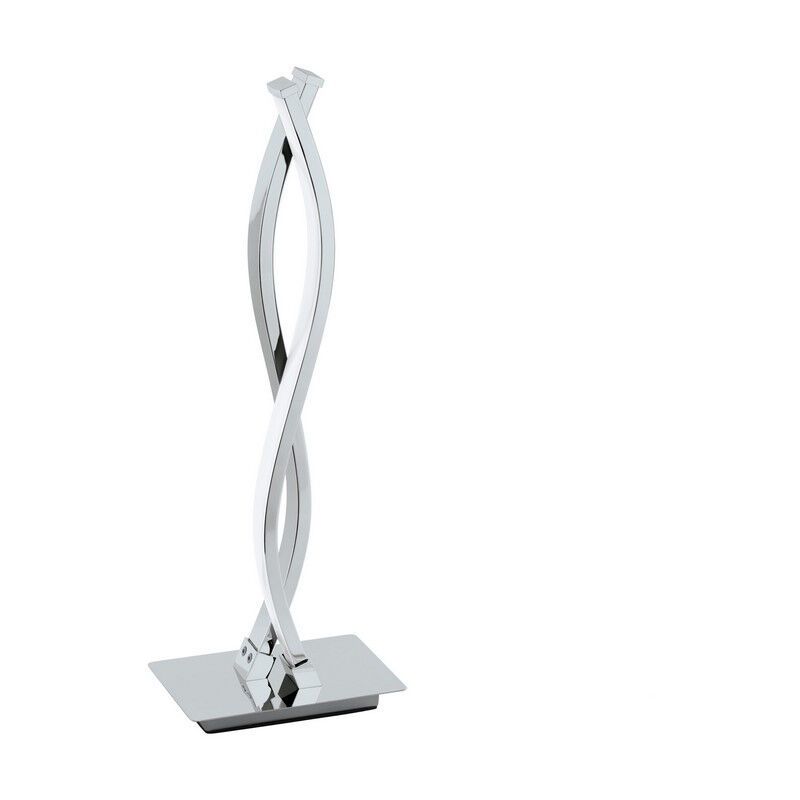 Hliníková moderní stolní lampa chromová, Arantxa, 5W, LED 3000 K, s vypínačem