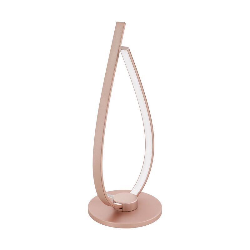 Hliníková designová stolní lampa zlatá, Josef, 14W, LED 3000 K, s vypínačem