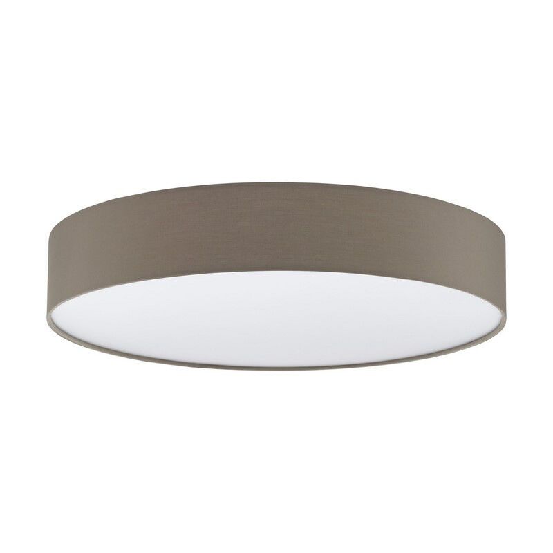 Plastové moderní stropní svítidlo taupe, Sila, 40W, LED nastavitelný od teplé po studenou bílou, s dálkovým ovládáním