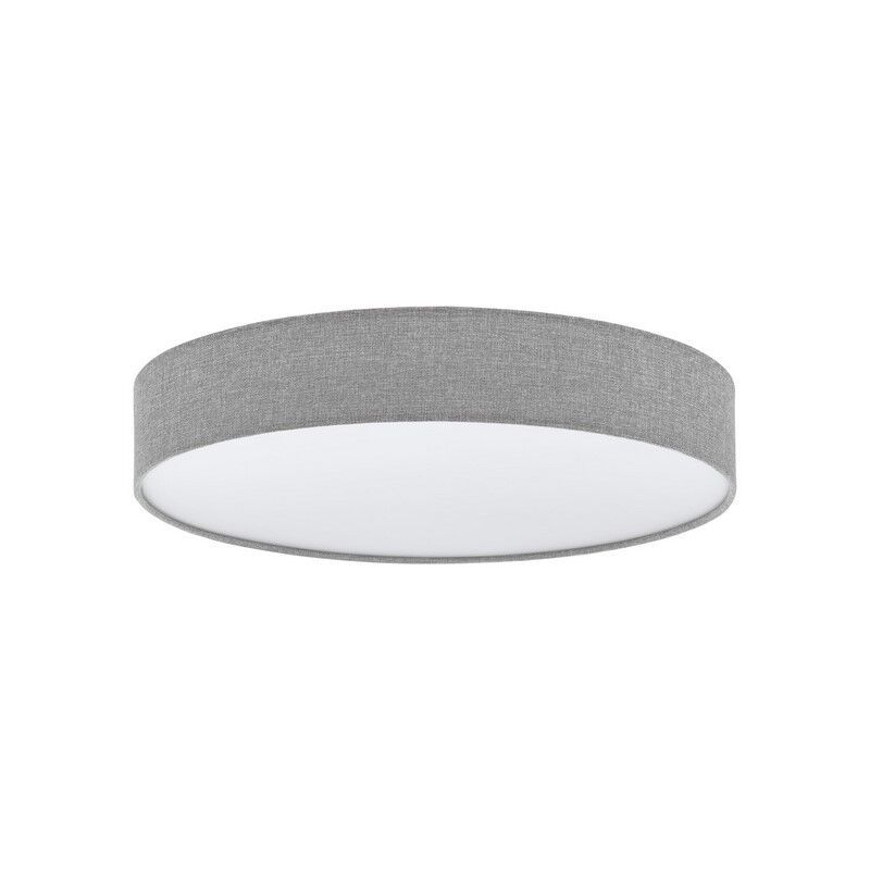 Plastové moderní stropní svítidlo šedé, Sila, 40W, LED nastavitelný od teplé po studenou bílou, s dálkovým ovládáním