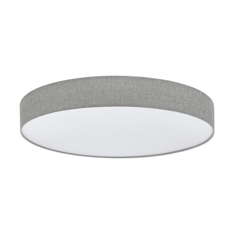 Plastové moderní stropní svítidlo šedé, Sila, 60W, LED nastavitelný od teplé po studenou bílou, s dálkovým ovládáním