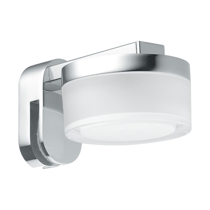 Ocelové moderní světlo nad zrcadlo chromové, Busra, 4W, LED 3000 K, IP44 Ocelové moderní světlo nad zrcadlo chromové, Busra, 4W, LED 3000 K, IP44