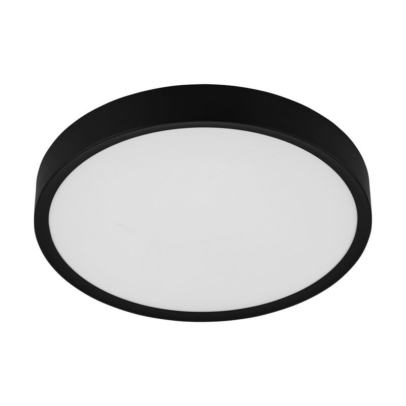 Plastové moderní stropní světlo černé, Jouk, 33W, LED 3000 K