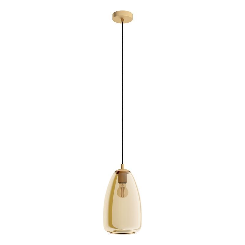 Ocelové designové závěsné světlo jantarové, Fredericus Ocelové designové závěsné světlo jantarové, Fredericus