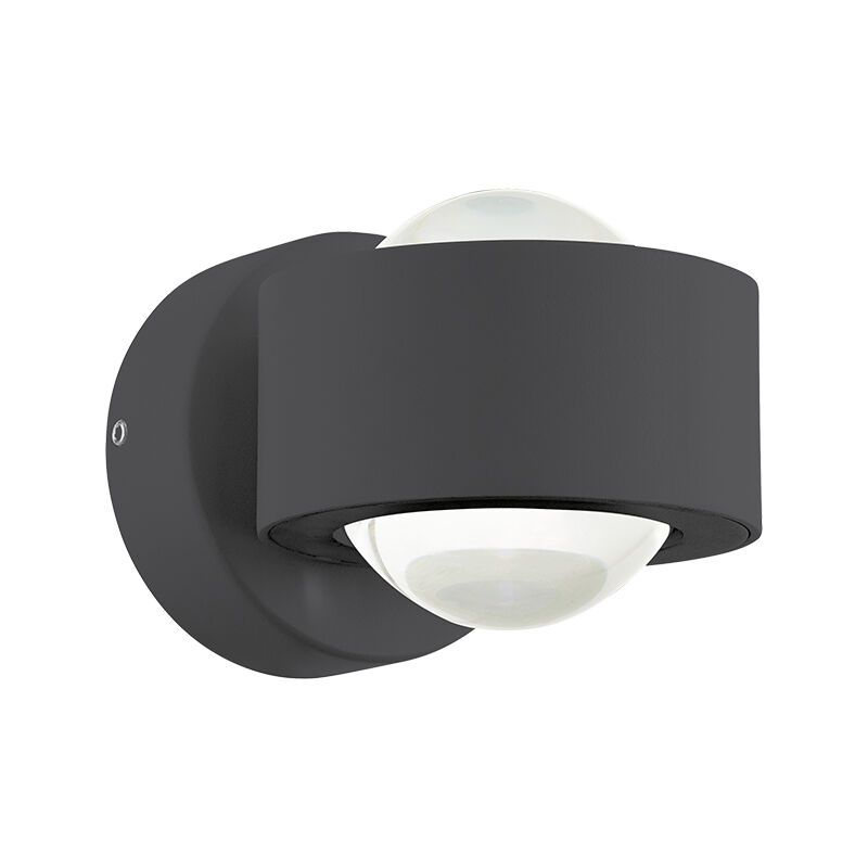 Hliníkové moderní venkovní světlo antracité, Lyn, 2W, LED 3000 K, IP44