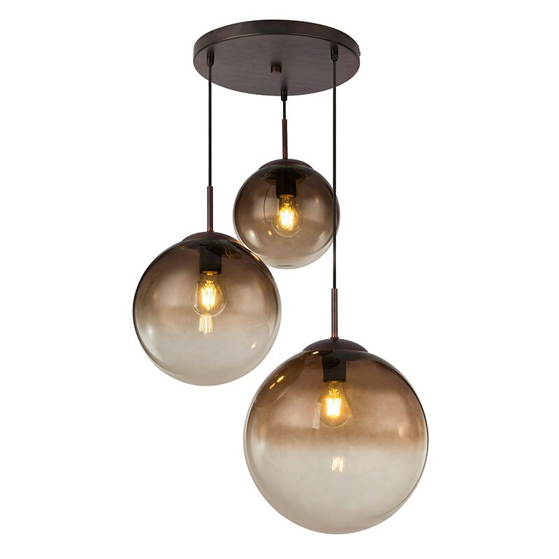 Skleněné designové závěsné světlo jantarové, Novia Skleněné designové závěsné světlo jantarové, Novia