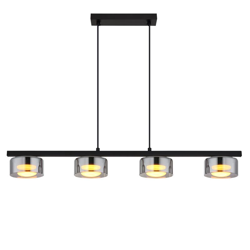 Kovové designové závěsné světlo černé, Jamahl