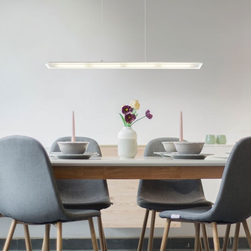 Kovové designové závěsné světlo niklové, Nisanur, 20W, LED white switch, s dotykovým stmívačem
