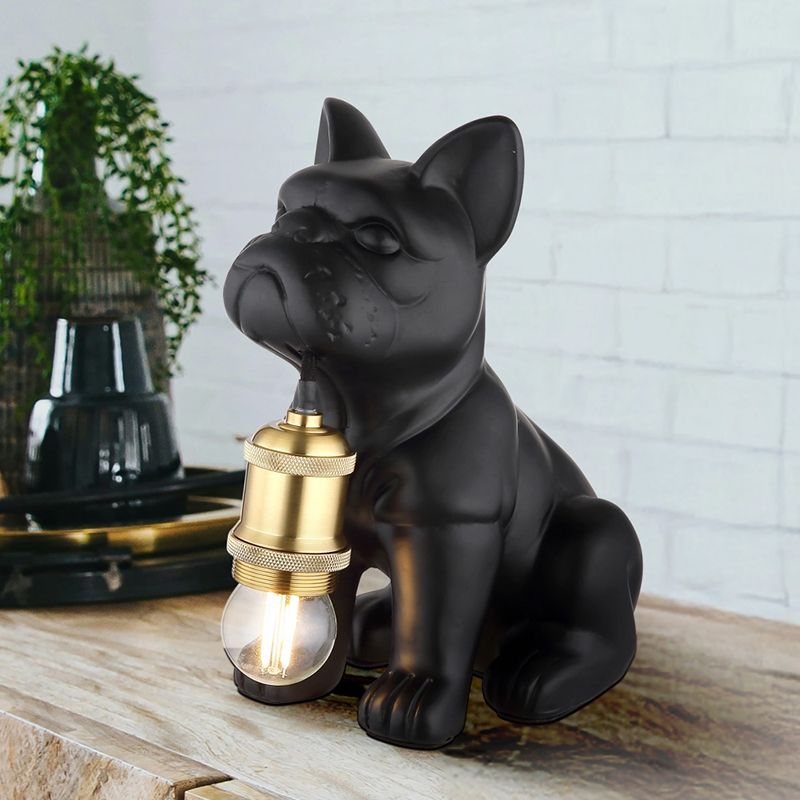 Keramická stolní lampa černá, Dogan, s vypínačem Keramická stolní lampa černá, Dogan, s vypínačem