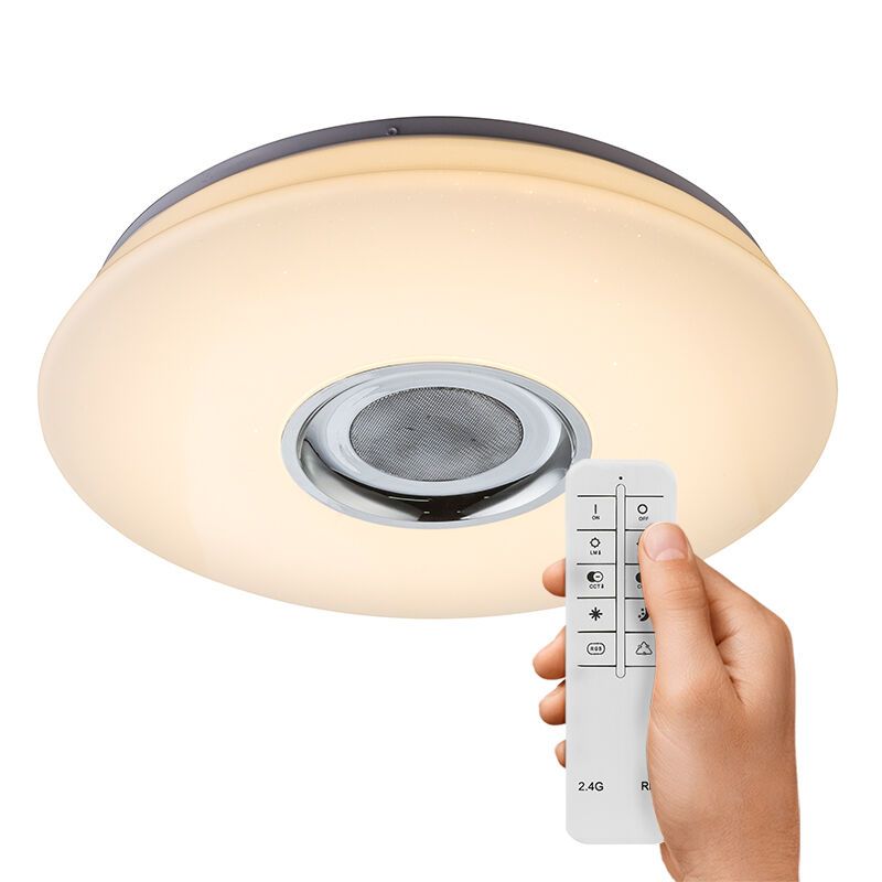 Plastové stropní světlo bílé, Adali, 18W, LED RGBW, s dálkovým ovládáním