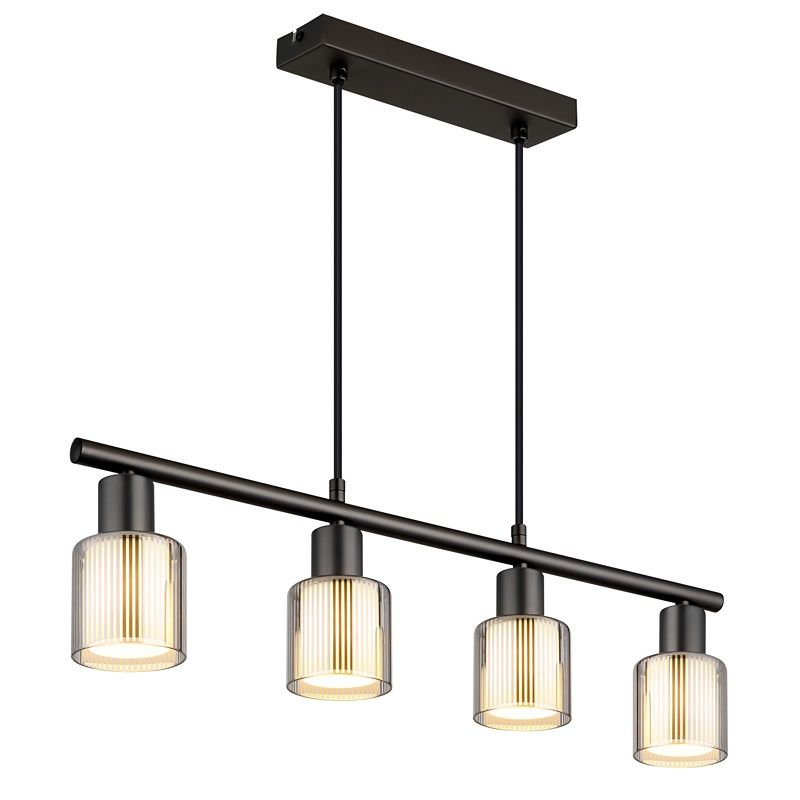 Kovové designové závěsné světlo černé, Vishnu