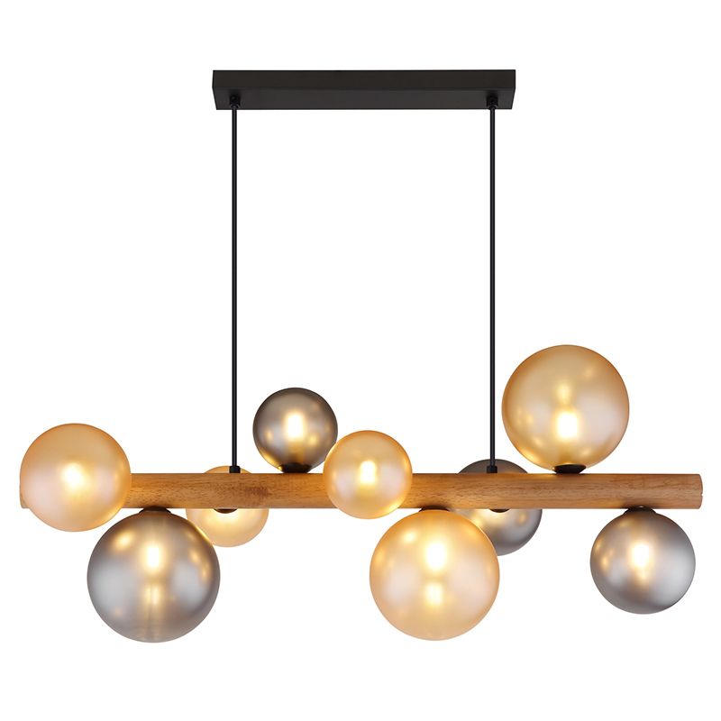 Skleněné designové závěsné světlo vícebarevné, Melinda