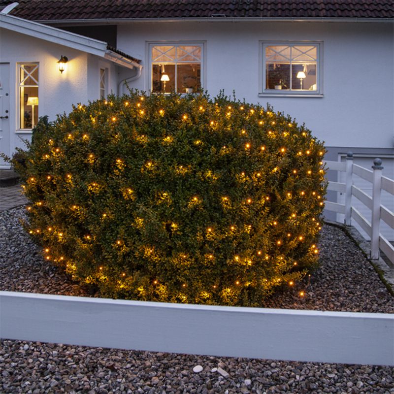 Kuličková světla Buxus, 120 cm, teplá bílá, IP44