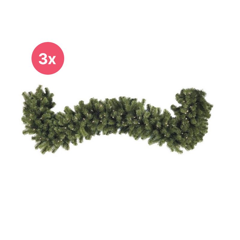 3x girlanda 540 cm, tloušťka 40 cm, 200 LED diod, připojitelná