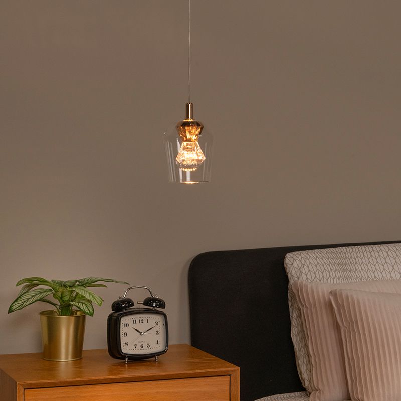 Průhledné závěsné světlo moderní, Berliane, 4W, LED 2700 K Průhledné závěsné světlo moderní, Berliane, 4W, LED 2700 K