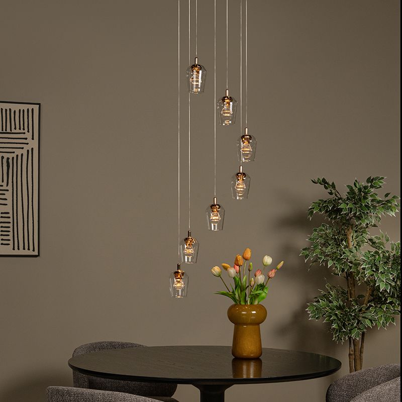 Průhledné závěsné světlo moderní, Berliane, 4W, LED 2700 K