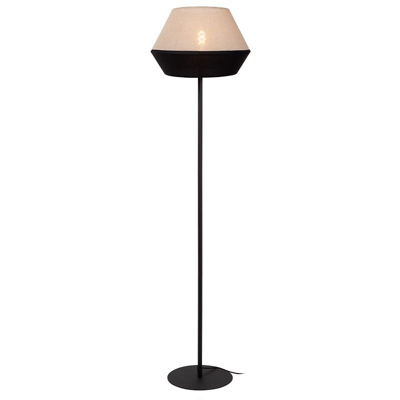 Béžová stojací lampa moderní, Kala, s vypínačem
