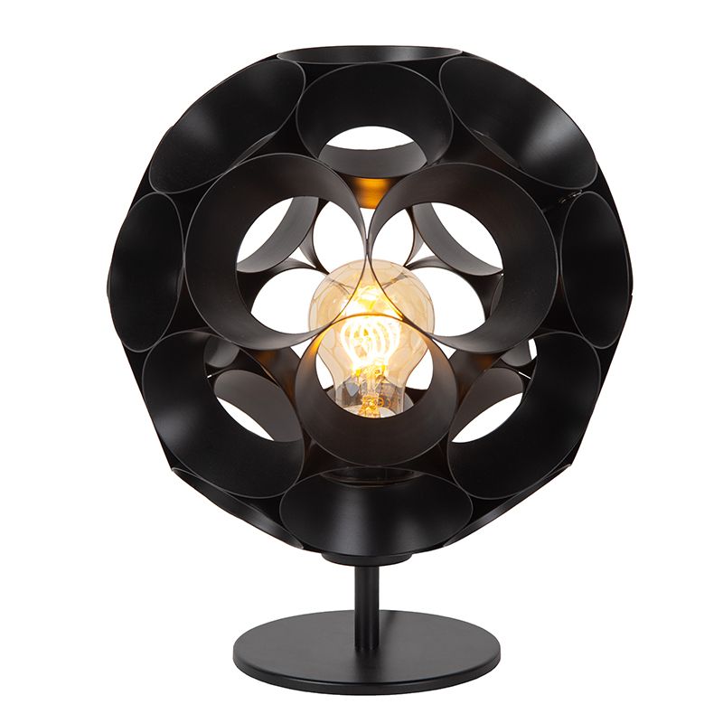 Černá stolní lampa moderní, Hannelore