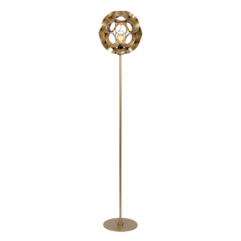 Zlatá stojací lampa moderní, Hannelore