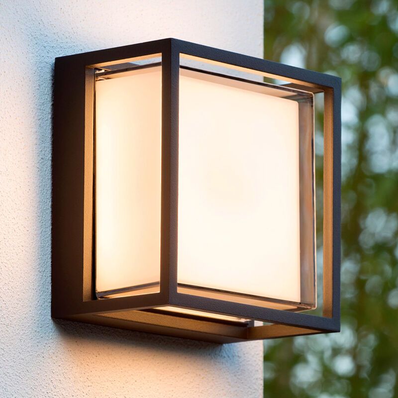 Černé venkovní světlo moderní, Singa, 9,6W, LED 2700 K, IP54