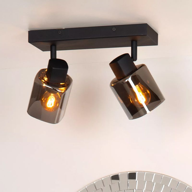 Černé stropní bodové světlo klasické, Alion