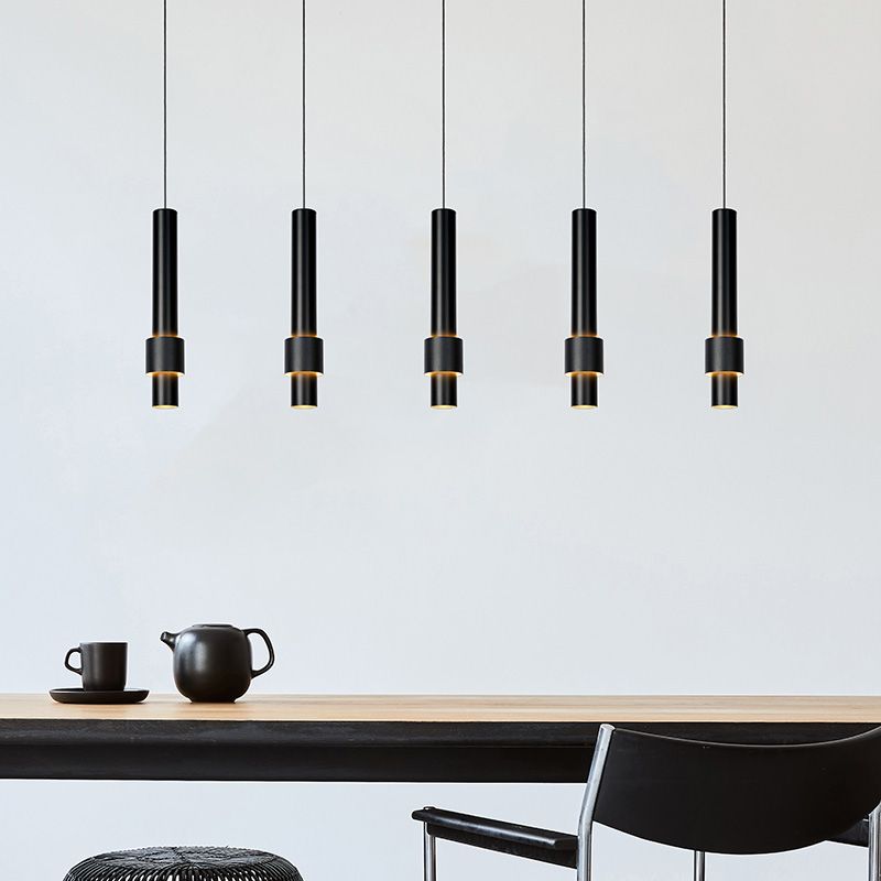 Černé závěsné světlo moderní, Margary, 4,2W, LED 2700 K