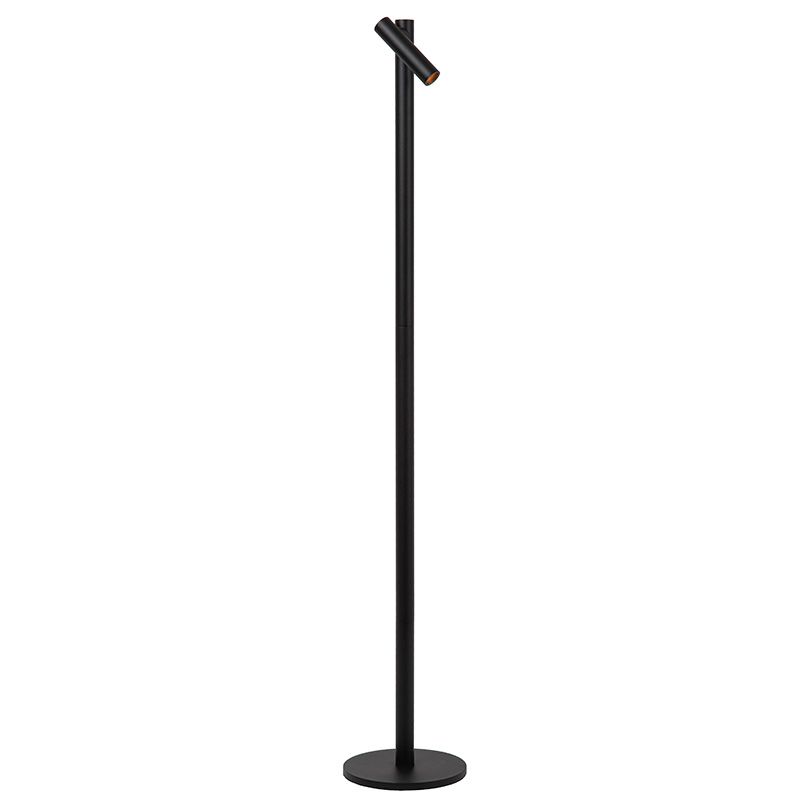 Černá nabíjecí stojací lampa moderní, Antrim, 2,2W, LED 2700 K, IP54, s dotykovým stmívačem