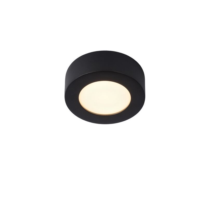 Černé stropní světlo moderní, Brice, 8W, LED 3000 K, IP44 Černé stropní světlo moderní, Brice, 8W, LED 3000 K, IP44