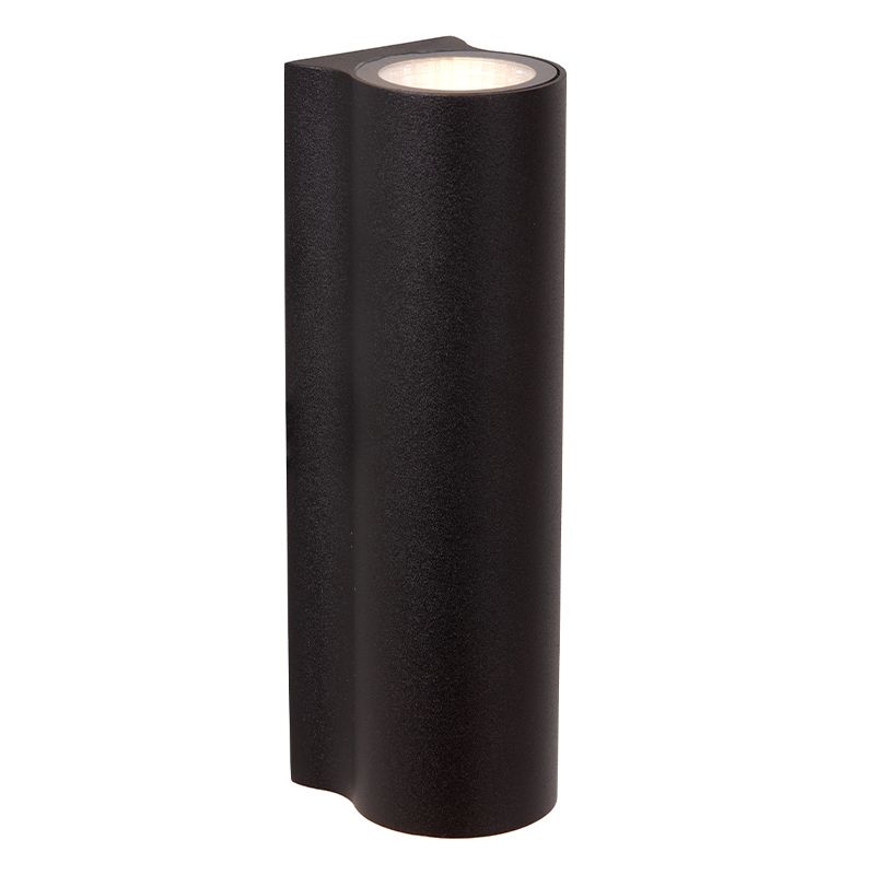 Černá lampa up down moderní, Akra, 6W, LED 3000 K, IP54