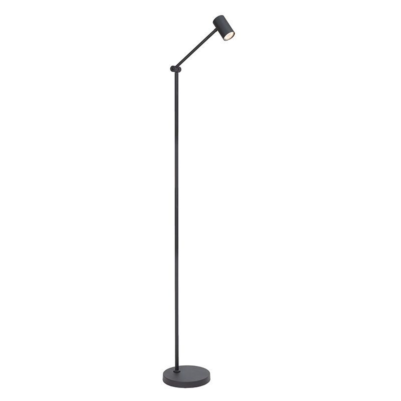 Černá nabíjecí stojací lampa moderní, Tipik, 3W, LED 2700 K, s dotykovým stmívačem