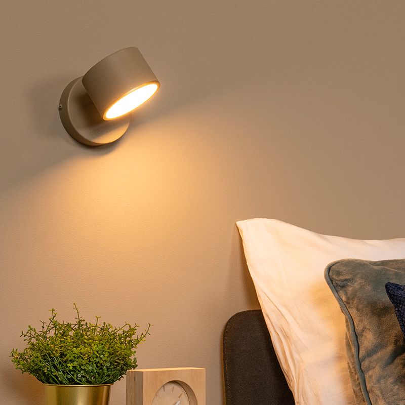 Taupe nástěnné světlo moderní, Gian, 9W, LED 2700 K