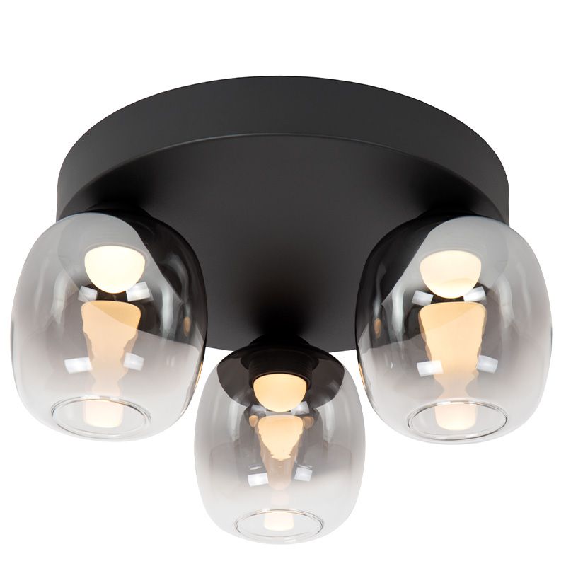 Šedé stropní světlo moderní, Tamino, 5,6W, LED 3000 K Šedé stropní světlo moderní, Tamino, 5,6W, LED 3000 K