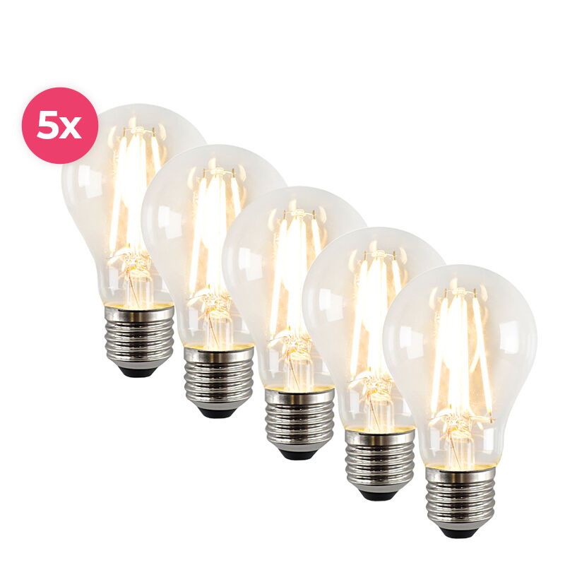 Balení 5 stmívatelných LED žárovek Yona E27 A60, 2700K, 4W