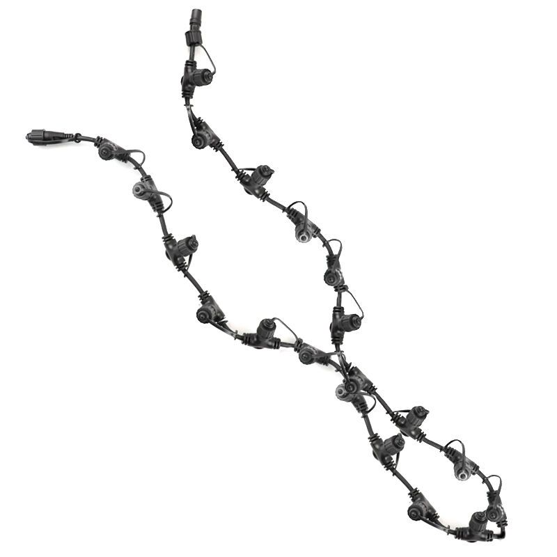 2m černý rozvodný kabel, s 20 výstupy