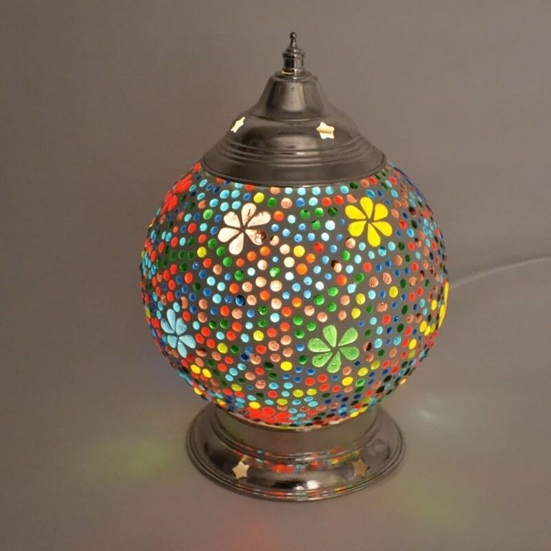 Orientální stolní lampa vícebarevná, Sabri