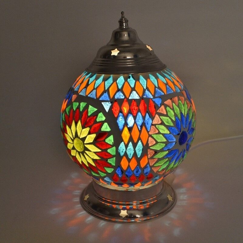 Orientální stolní lampa vícebarevná, Sabri Orientální stolní lampa vícebarevná, Sabri