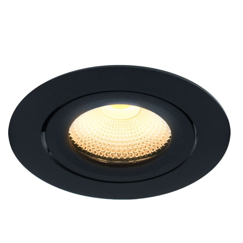 Černé podhledové světlo hliníkové, Wimke, 5W, LED 3000 K, IP44