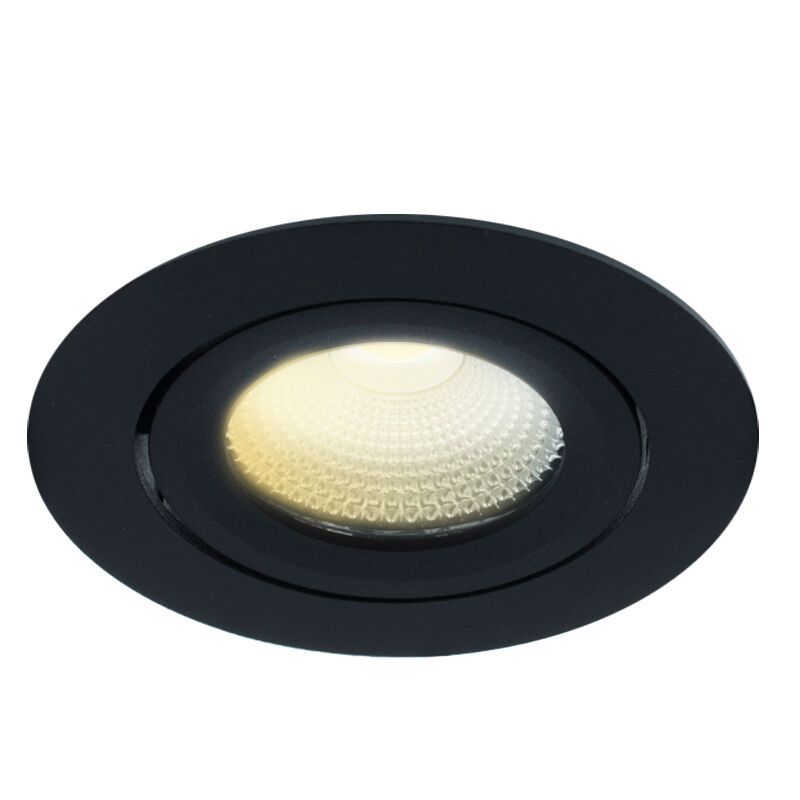 Černé podhledové světlo hliníkové, Wimke, 5W, LED dim to warm, IP44