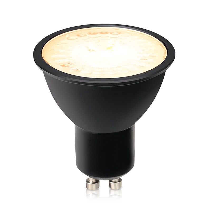 Stmívatelná LED žárovka GU10 Antonie, černá, 5W, 3000K Stmívatelná LED žárovka GU10 Antonie, černá, 5W, 3000K